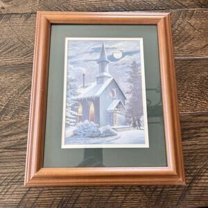 Lee Roberson Signed Matted Framed Print “Shelter From The Storm” Appalachia Art